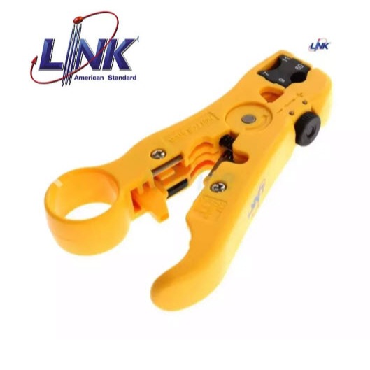 LINK UC-8145 คีมปอกสาย RG, STRIPPING TOOL RG59, RG6, RG11 for F- Type, BNC