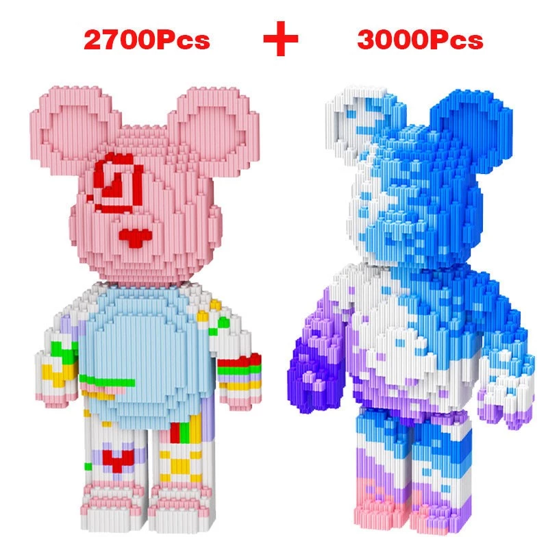 บล็อกตัวต่อหมีรุนแรง โมเดลบล็อกตัวต่อ 30CM thumbnail 7