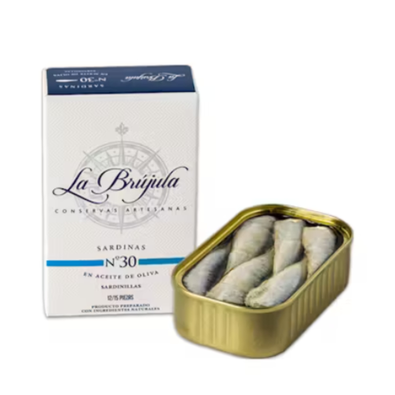 ลา บรูฆูล่า ปลาซาร์ดีนตัวเล็กในน้ำมันมะกอก เบอร์ 30 ขนาด 115 กรัม-Little sardine in olive oil (No. 3