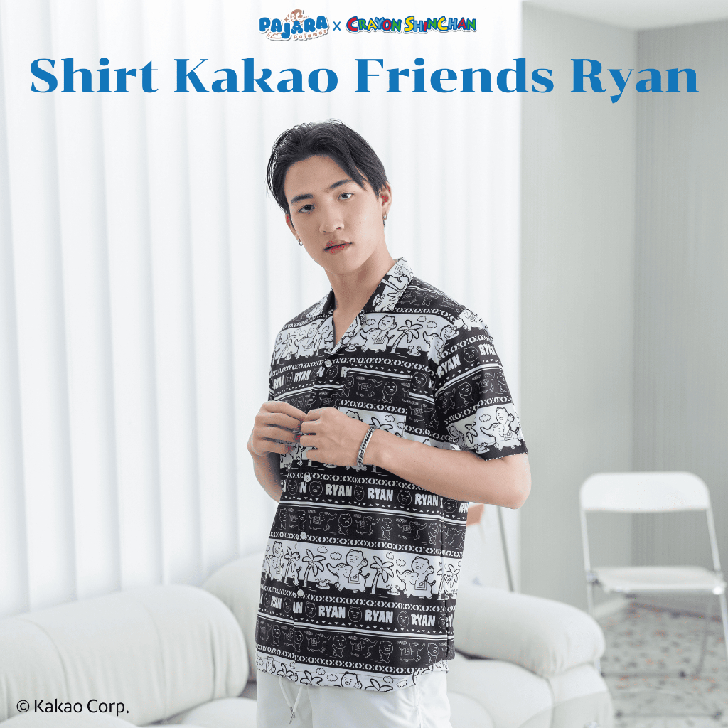 เสื้อฮาวาย PajaraWiseWear KKF-0020 ลาย 𝗞𝗔𝗞𝗔𝗢 𝗙𝗥𝗜𝗘𝗡𝗗𝗦 Collection: Ryan ขึ่ช้าง[ผลิตในไทย 𝟭𝟬𝟬%] ลิขสิทธิ์แท้ แบรนด์ PAJARA