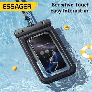 Essager IPX8 กระเป๋ากันน้ำโทรศัพท์มือถือ กระเป๋ากันน้ำโทรศัพท์มือถือจอทัชสกรีน