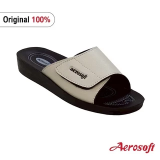 รองเท้าแตะผู้หญิงAerosoft (แอโร่ซอฟ)เพื่อสุขภาพ พื้นนุ่มใส่สบายรองเท้าแตะลำลอง เปิดส้นรุ่น รุ่นLA2102