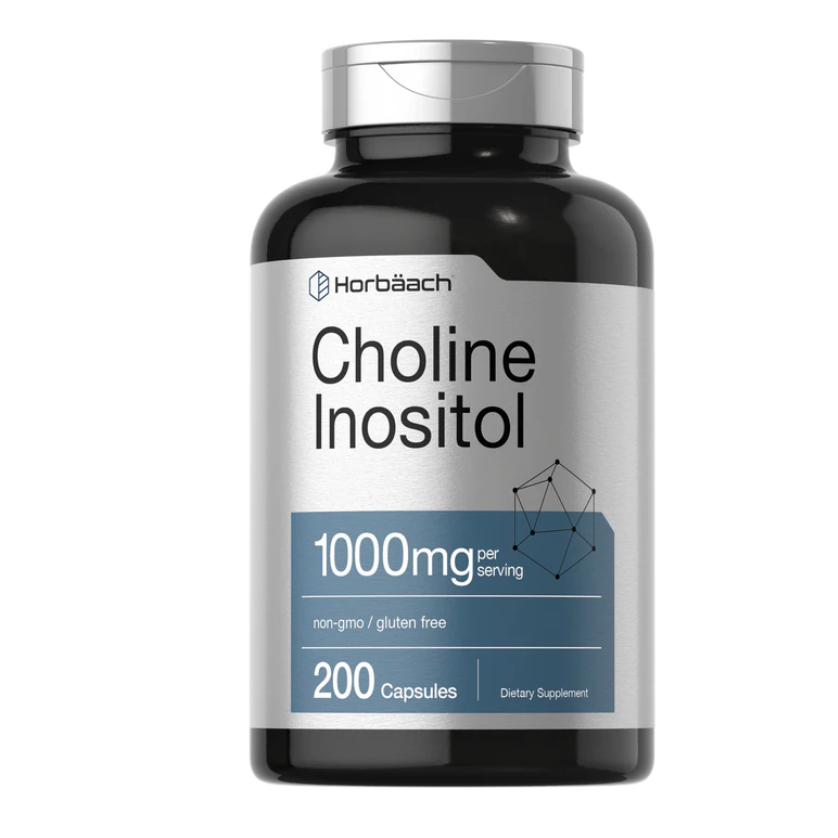 Horbaach Choline Inositol 1000mg per serving | 200 Capsules