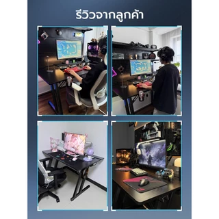 Xpanse โต๊ะเกมมิ่ง โต๊ะคอม ขายึดแบบติดตั้งได้ โต๊ะคอมเกมมิ่ง วัสดุคาร์บอนไฟเบอร์ พร้อมกล่องเก็บสายไฟ โต๊ะอีสปอร์ต