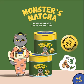 Monster and Friends ผงมัทฉะจากญี่ปุ่น Premium Grade และ Reserve Grade