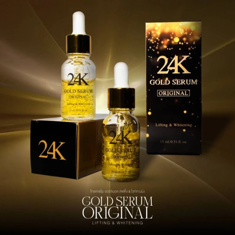 โปร 2 ขวด ขึ้นไป เซรั่มทองคำ 24K  คุณณวัฒน์ ของแท้ ให้ความชุ่มชื้น ไฮยาโซลูชั่น  15ml. สกินแคร์ Skincare thumbnail 7