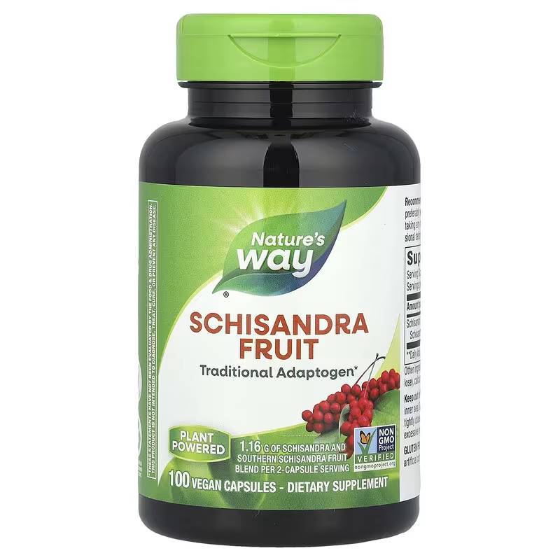 ชิแซนดร้า, Nature's Way, Schisandra Fruit, 580 mg, 100 Vegan Capsules
