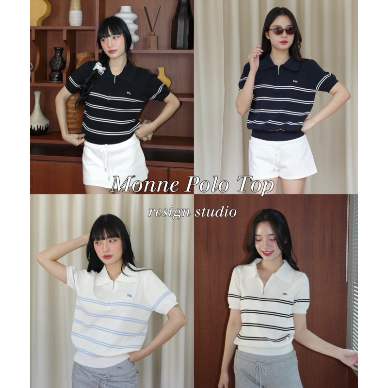 resign studio - Monne Polo Top📺🫶🏻