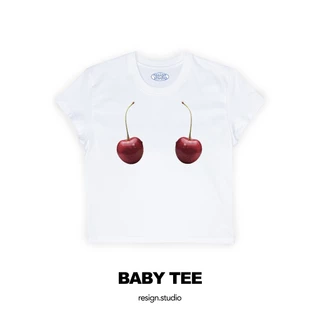 reaign studio - babytee ลาย Cherry Bar
