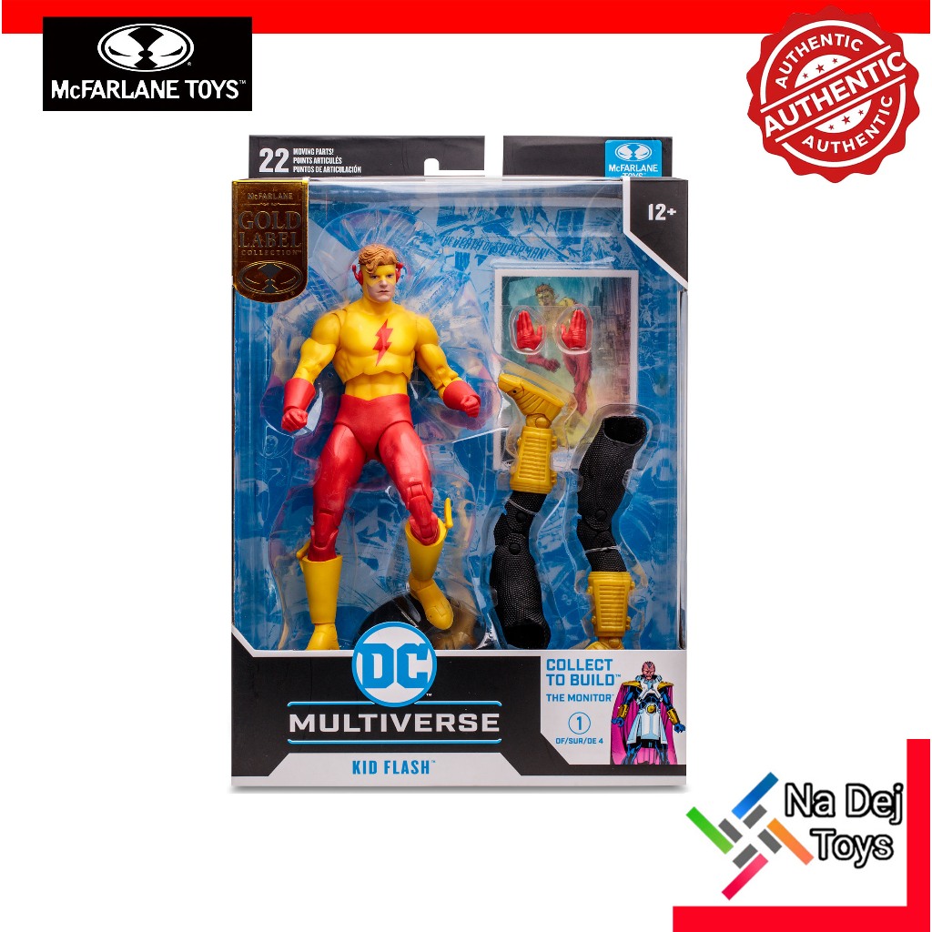 Kid Flash (The Monitor) Gold Label DC Multiverse McFarlane Toys 7" Figure คิด แฟลช ดีซีมัลติเวิร์ส 7 นิ้ว ฟิกเกอร์