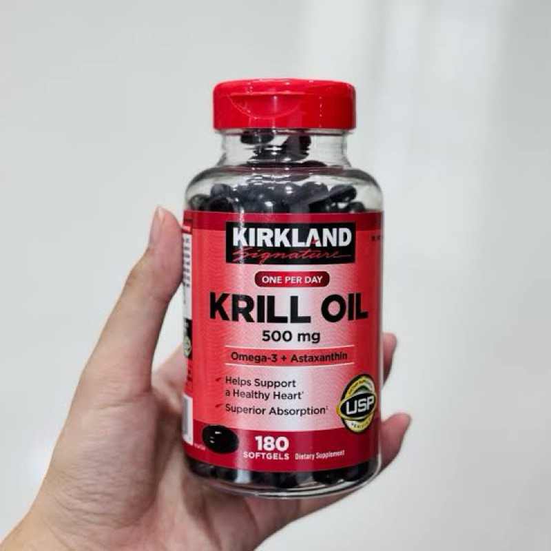 แท้💯%) Kirkland Signature Krill Oil Omega3 อาหารเสริม คริล ออยด์