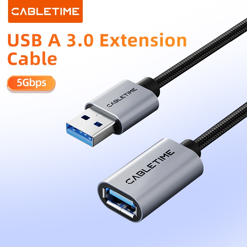 CA17 - CABLETIME USB 3.0 extension cable สายพ่วงต่อขยายความยาว USB3.0 ความเร็ว 5Gbps