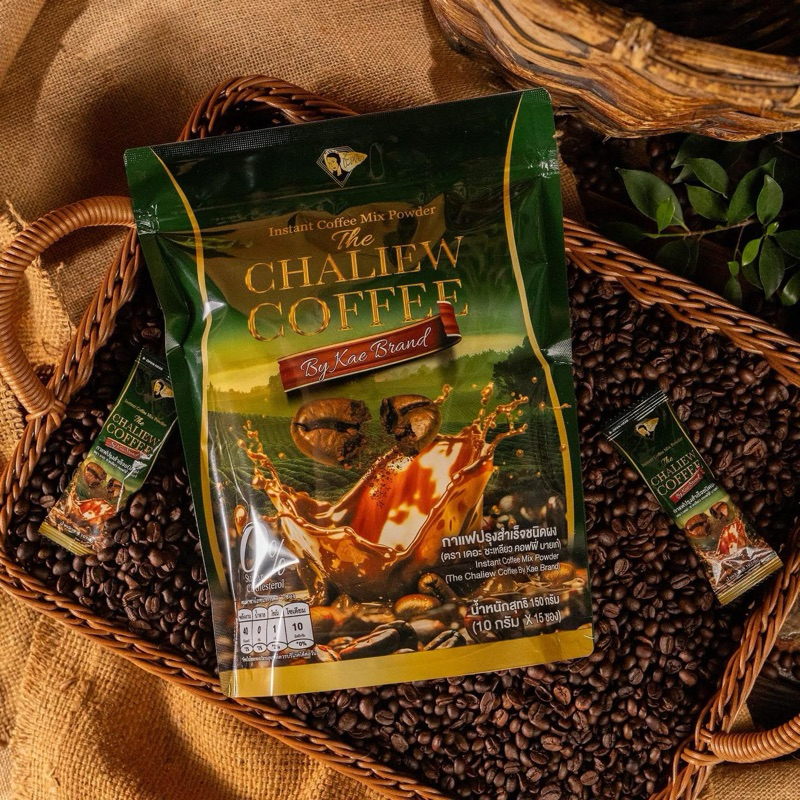 กาแฟชะเหลียว สูตรใหม่ 1 ห่อบรรจุ 15 ซอง พร้อมส่ง