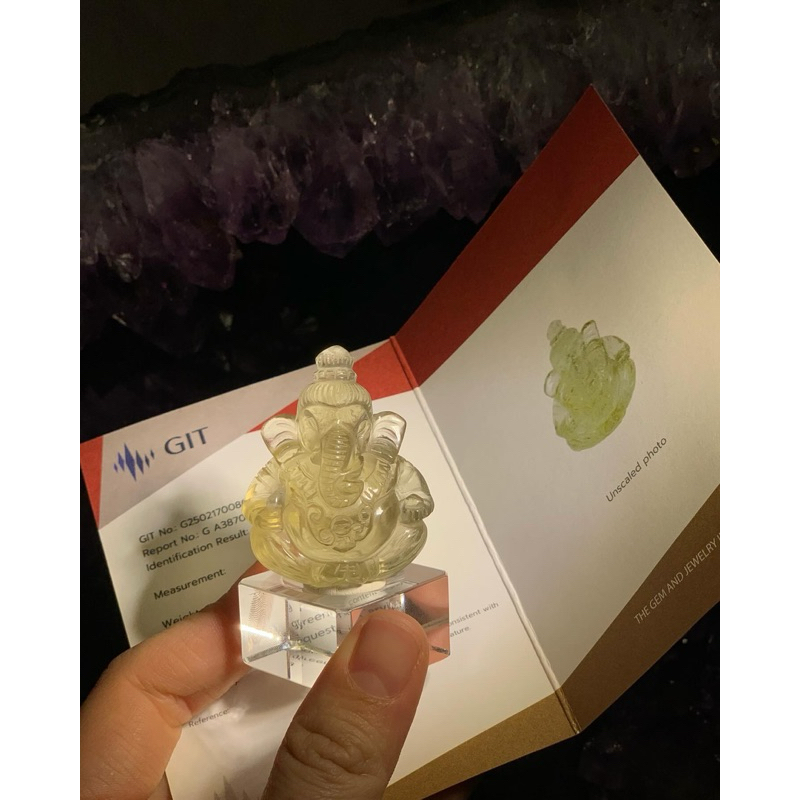 Libyan Desert Glass Ganesha