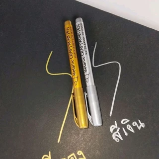 ส่งจากไทย ปากกาเมทัลลิค ปากกา marker ปากกาเมทัลลิคสีทอง ปากกาเมทัลลิคสีเงิน รุ่น 550 หัว 1.5 มม ปากกาเขียนยันต์