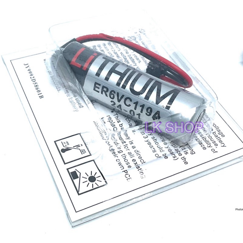 แบตเตอรี่ER6V119A PLC แบตเตอรี่ ER6V 3.6V แบตเตอรี่ลิเธียม Made In Japan