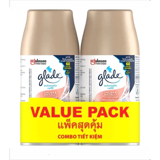 (แพคคู่คุ้มกว่า) รีฟิล Glade สเปรย์ปรับอากาศ ออโตเมติค สำหรับปรับอากาศภายในบ้าน ใช้กับเครื่องพ่นน้ำหอมเกลด