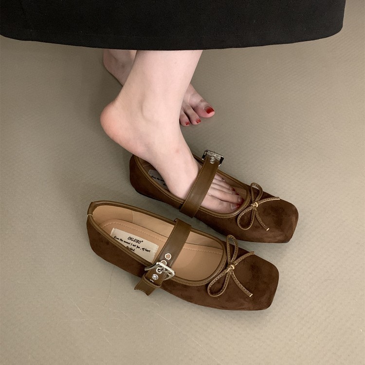 ผู้หญิงวินเทจแฟชั่นที่เรียบง่ายนักเรียนกลางแจ้งมัลติฟังก์ชั่รองเท้า Mary Jane