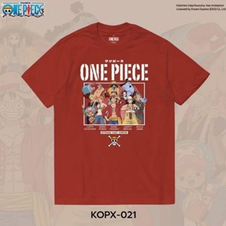 เสื้อ การ์ตูน OnePiece สีแดง ลิขสิทธิ์แท้💯 ( KOPX-021)