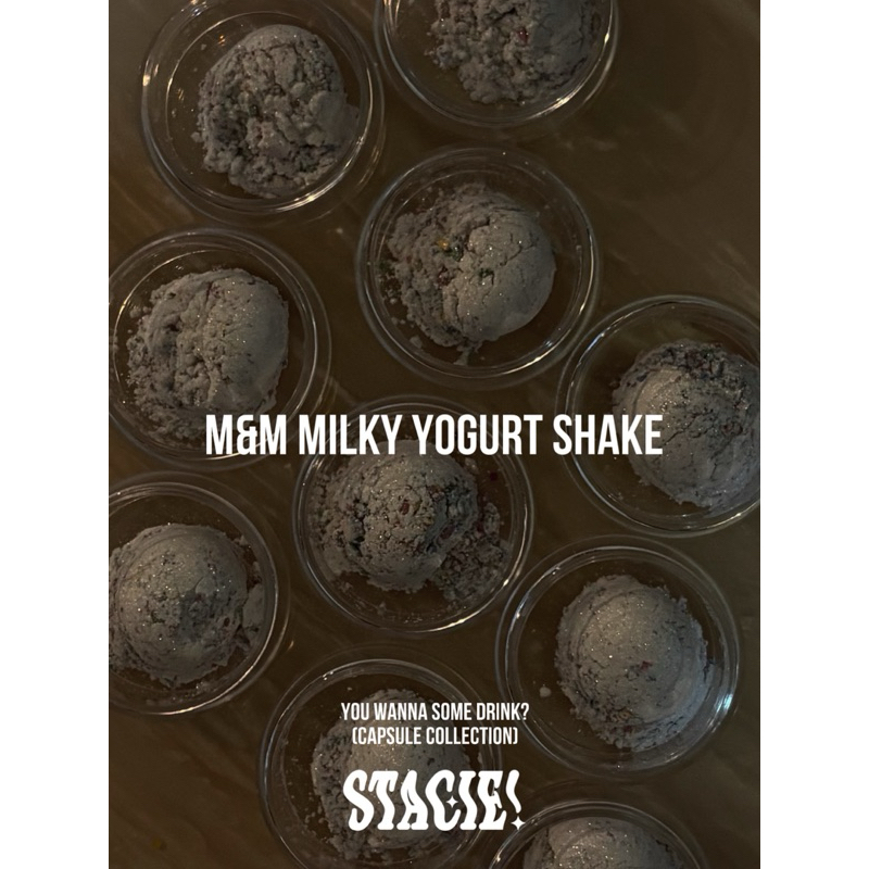 (รอบ4) STACIE! ‘M&M MILKY YOGURT SHAKE’ YOU WANNA SOME DRINK? (Capsule) กลิตเตอร์ตกแต่งเล็บ🥤