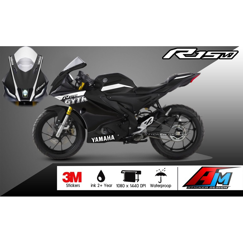 (Mr.AM) ชุดสติ๊กเกอร์ [เกรด Premium] Yamaha YZF-R15, R15M V4 2022 (GYTR)