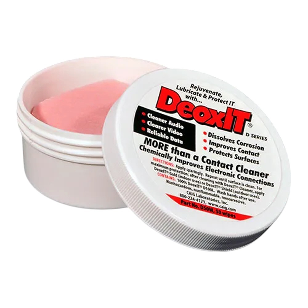 ผ้าเช็ดทำความสะอาด Oxide DeoxIT D50FW ขนาด 50แผ่น ของแท้ / D series / ร้าน All Cable