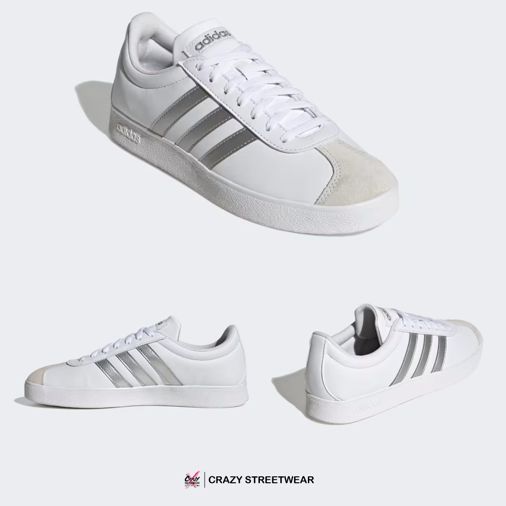 Adidas VL Court Base ของแท้ 100% - JH6348 / ID3716 สินค้าลิขสิทธิ์แท้ Adidas รองเท้าผู้หญิง รองเท้า - รูปที่ 3