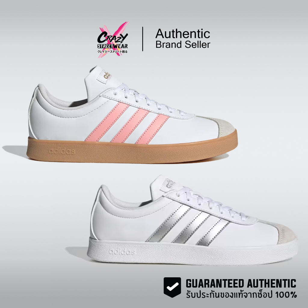 Adidas VL Court Base ของแท้ 100% - JH6348 / ID3716 สินค้าลิขสิทธิ์แท้ Adidas รองเท้าผู้หญิง รองเท้า