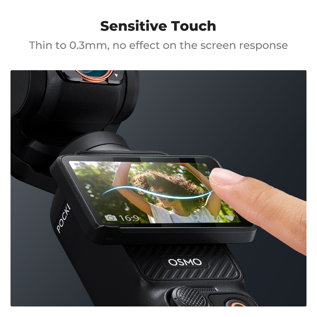 K&F CONCEPT DJI POCKET3 Body Screen Protector DJI POCKET3 Lens Screen Protector+Cleaning Cloth