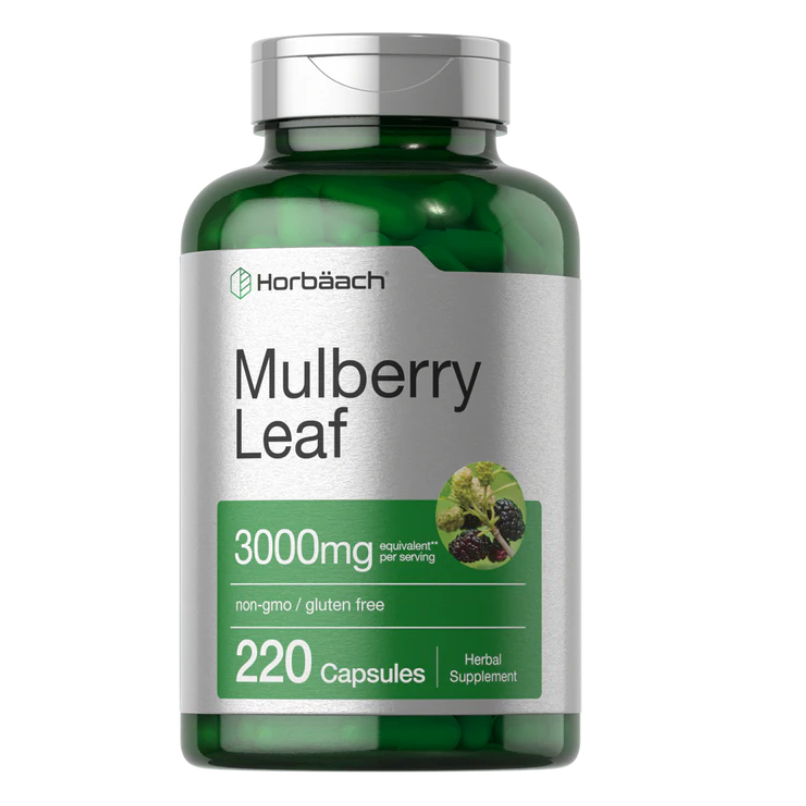Horbaach Mulberry Leaf Extract 3000mg per serving | 220 Capsules