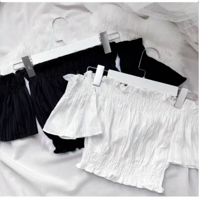 🔥aimorn_shop🔥 เสื้อปาดไหล่  💗💓ต่อแขนทรงกระดิ่ง 💓💗รุ่นนี้กำลังฮิตมากเลยนะคะ