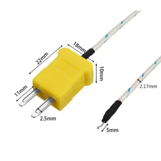 Thermocouple Type K Sensor Probe -30 to 400C สายยาว1,2,3,4,5 Meters