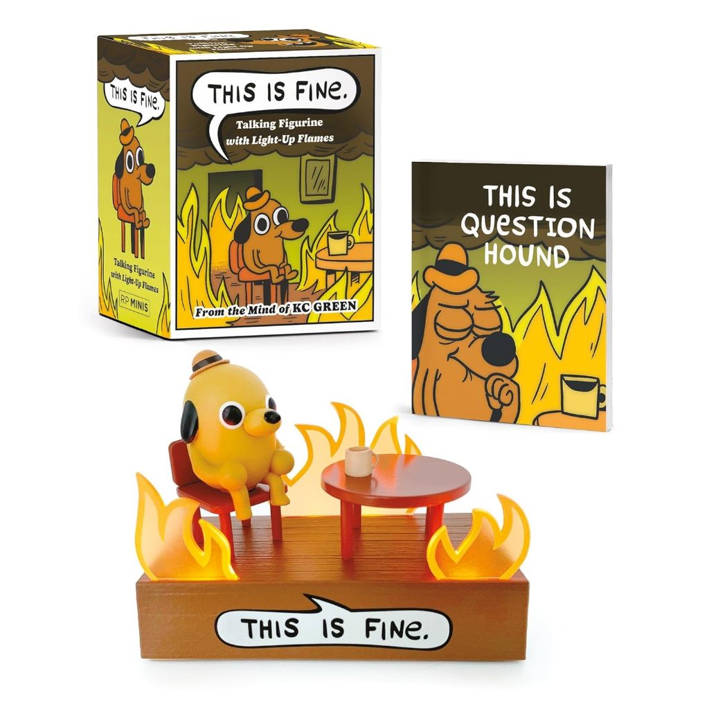 This Is Fine Talking Figurine  With Light and Sound!  - RP Minis
