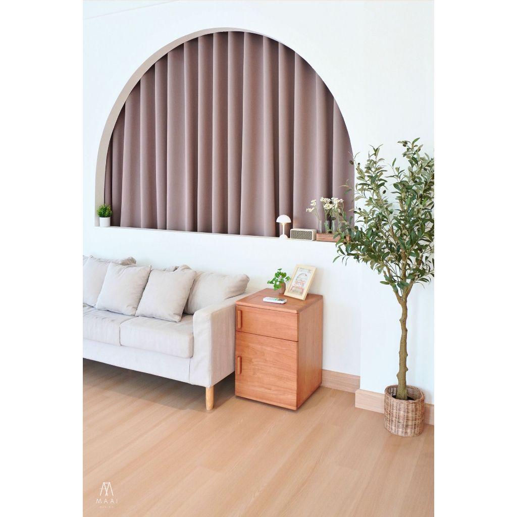 MAAI Design Yento Side Table โต๊ะข้าง อเนกประสงค์ มีบานพับเปิดปิด2ชั้น จุกได้เยอะขึ้น ดีไซน์มินิมอล