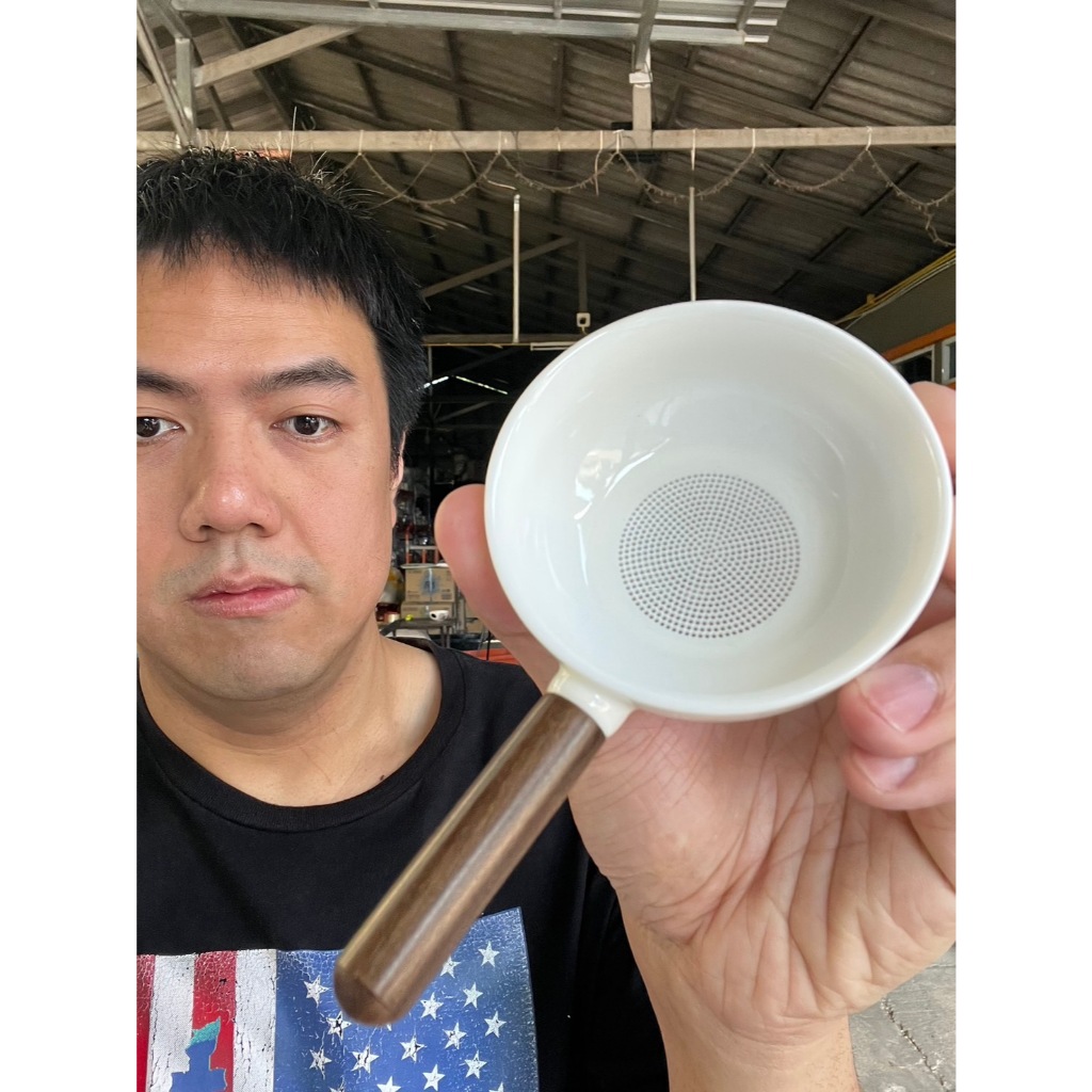 ที่กรองชาเซรามิก กรองชาจีนเซรามิก 14.5x3.5cm ออกใบกำกับภาษีได้