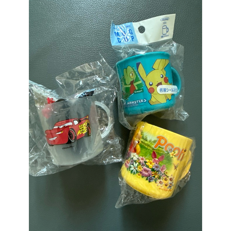 ใหม่ แท้ จากญี่ปุ่น CHANEL2HAND99 แก้วน้ำเด็กพร้อมถุงผ้า แก้วแปรงฟัน ใส่น้ำดื่ม DISNEY MICKEY POOH MOOMIN MINION SNOOPY
