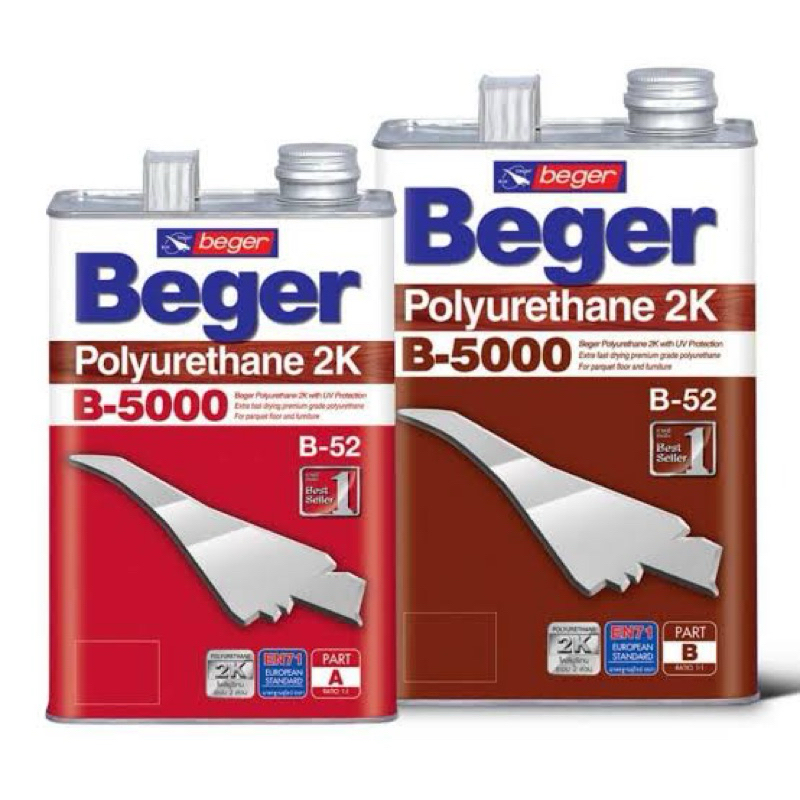Beger Polyurethane  B-5000 2K | เบเยอร์ โพลียูรีเทน ระบบ 2 ส่วน B-5000 ภายนอกและภายในแบบเงา | ขนาด 2