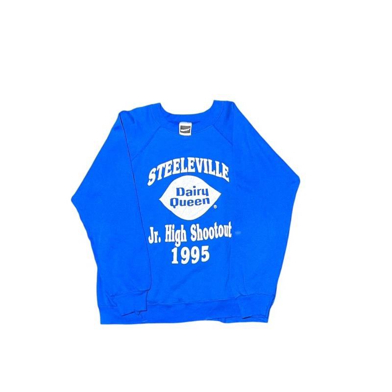 เสื้อสเวตเตอร์มือสอง DAIRY QUEEN 🍦Vintage 90s Made in USA 🇺🇸