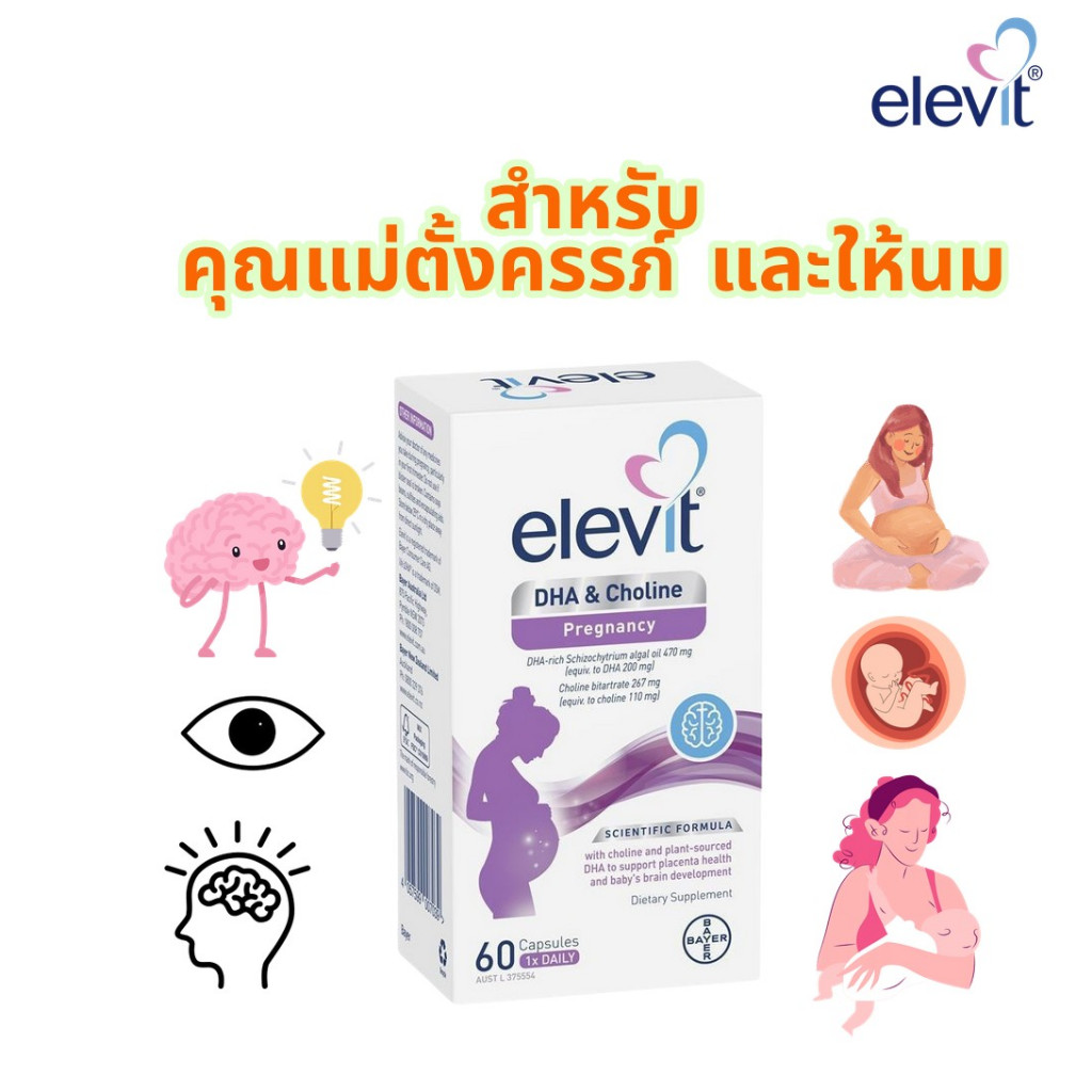 Elevit DHA + Choline Pregnancy 60 Capsules