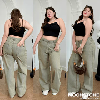 Moonjeans กางเกงยีนส์เอวสูงขาม้าเบสิกสาวอวบ (Megan bootcut jeans) Moonstonechubbyhouse [ Code: 333 ]