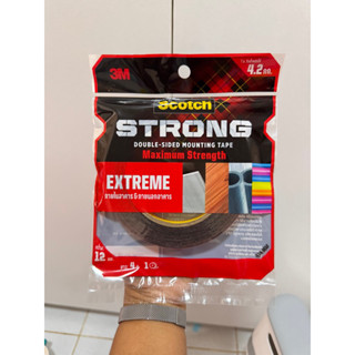 สก๊อตช์ 3เอ็ม เทปกาวสองหน้าแรงยึดติดสูงสำหรับภายในและภายนอก …