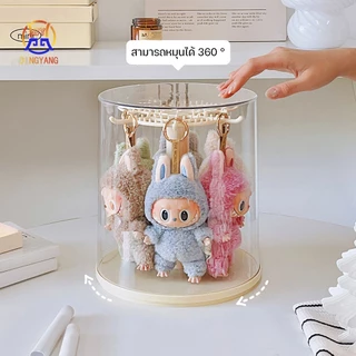 กล่องใส่โมเดล ตู้โชว์ตุ๊กตา กล่องเก็บของแบบใส พลาสติกอย่างดี หมุนได้360° สะดวกในการเก็บของ มีสองสีให้เลือก