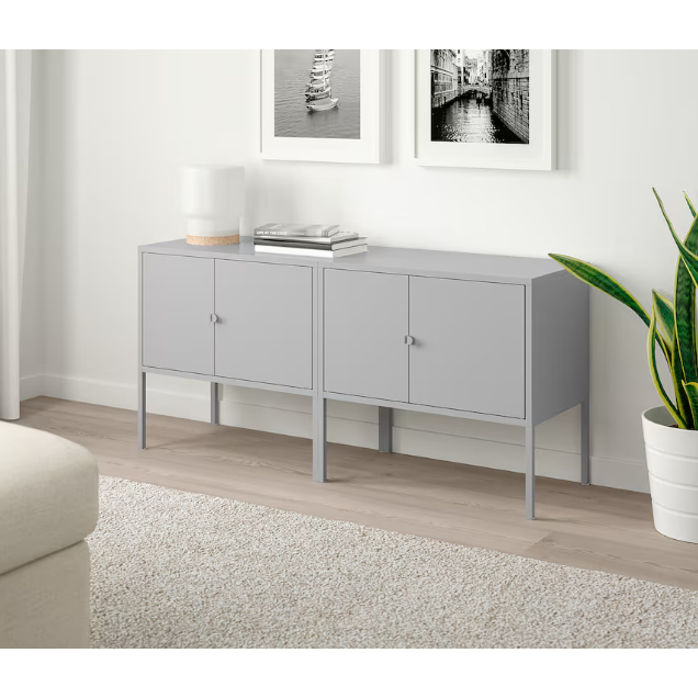 พรีออเดอร์ IKEA ตู้เหล็ก LIXHULT ลิกซ์ฮุลท์ สีเทา 60x35 ซม.