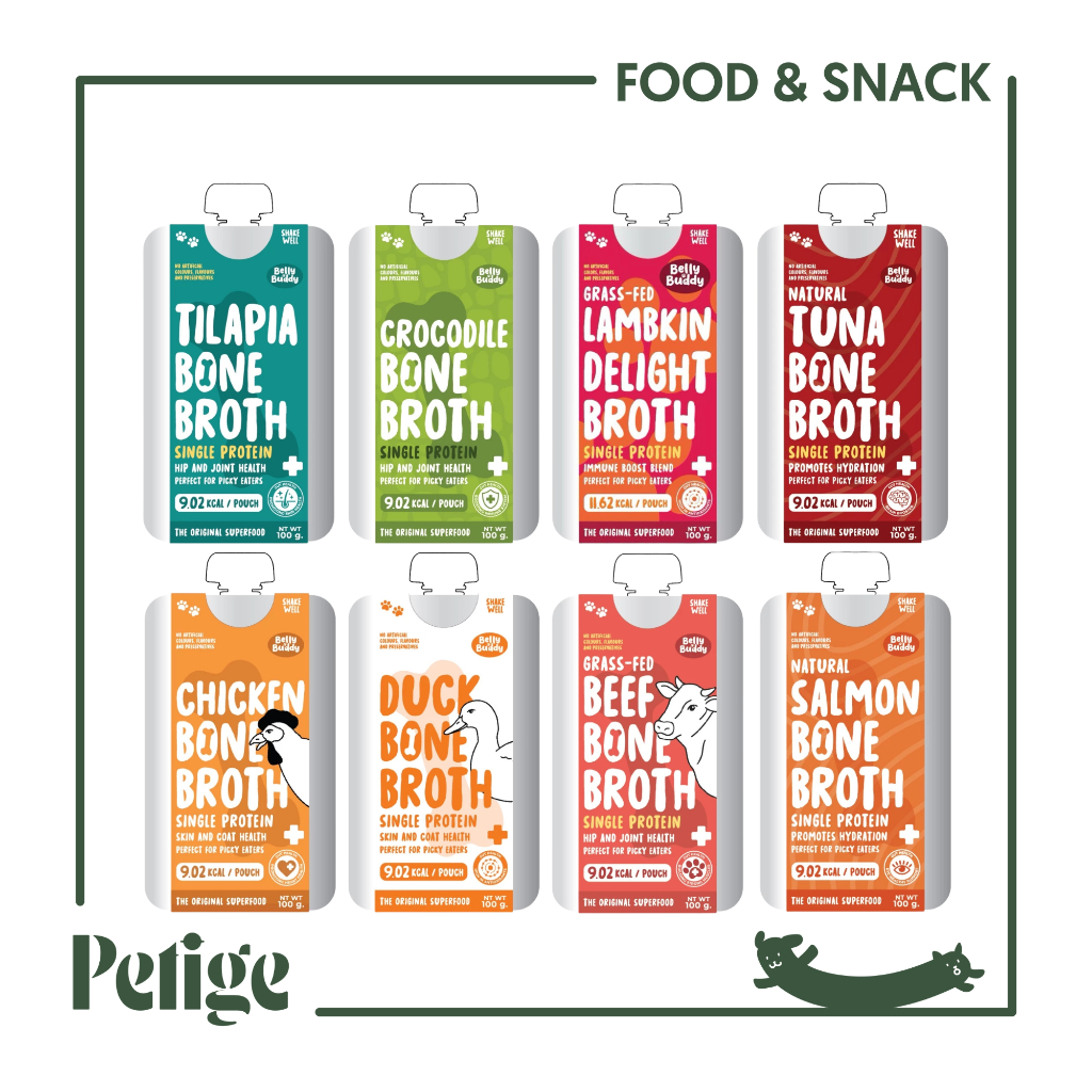 Belly Buddy Bone Broth ขนาด100ml ซุปสำหรับสุนัขและแมว