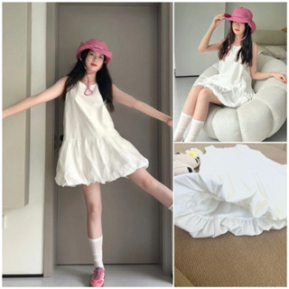 เดรสชุดราตรีเดรสขาว ชุดเดรสสั้นผู้หญิง เดรสแฟชั่น มินิเดรส ช…