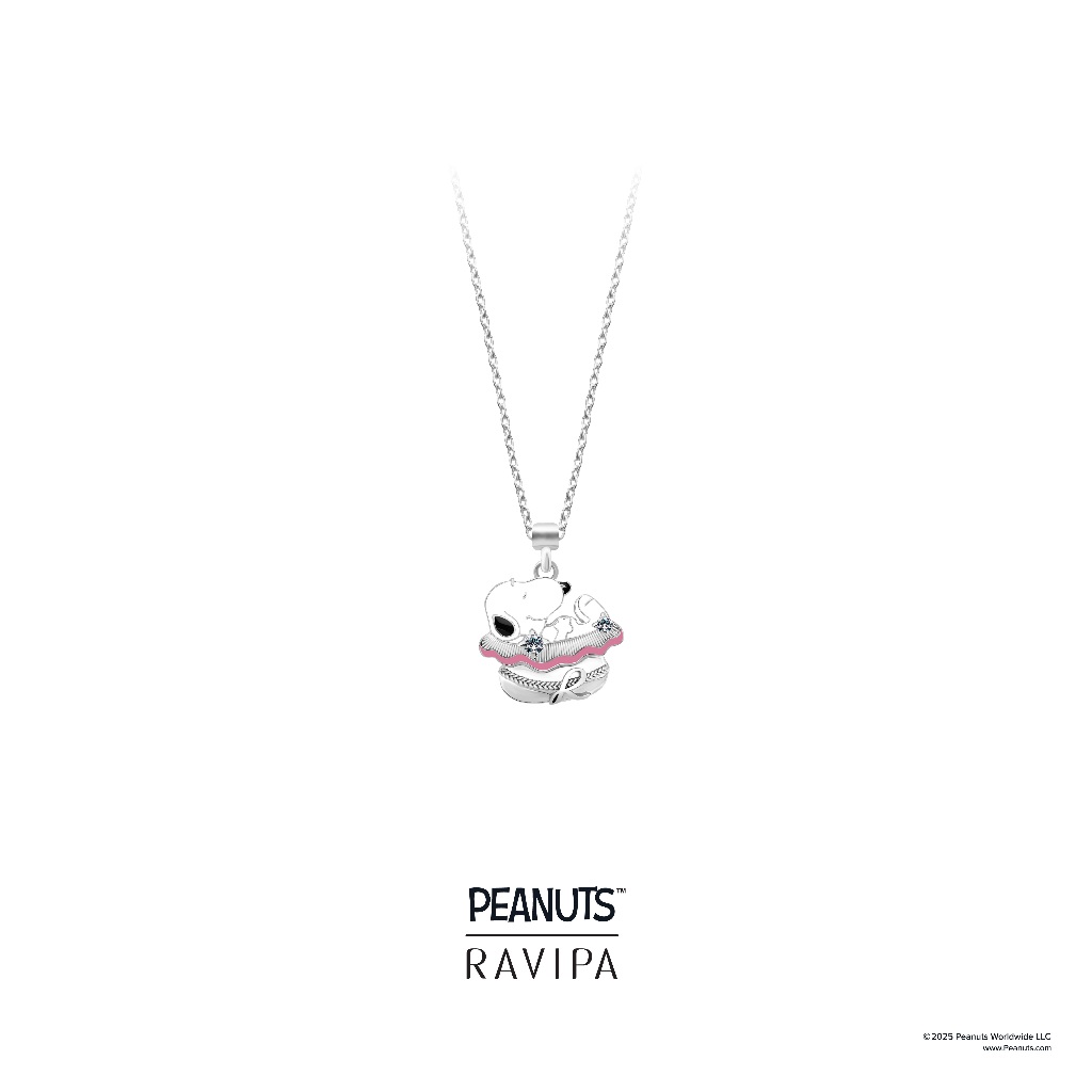 Ravipa PEANUTS™ | Snoopy Signature Silver Necklace - สร้อยคอ