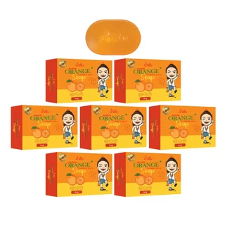 สบู่น้ำส้ม 3 ก้อน 88.- *แถม* ตาข่ายตีฟอง ออร์แกนิค สบู่ล้างหน้า ฟอกตัว พร้อมส่ง