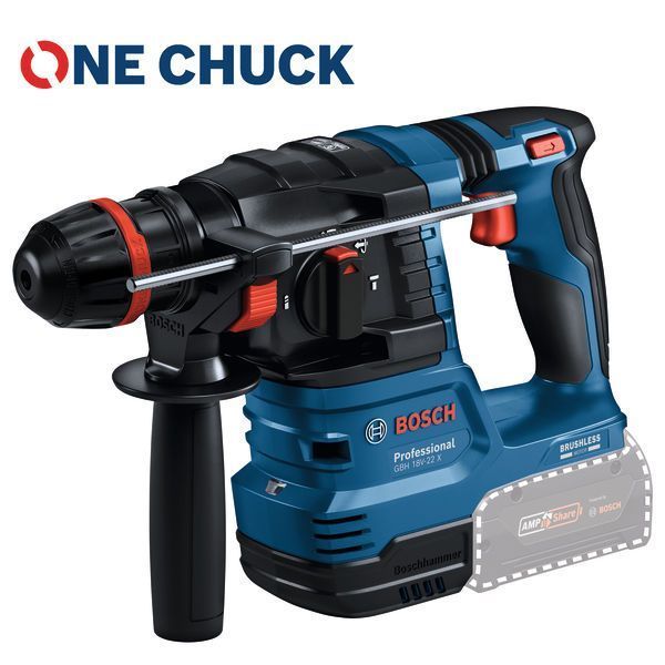 Bosch - GBH 18V-22 X สว่านโรตารี่ไร้สาย ระบบ ONECHUCK (06119241J0) - รูปที่ 3