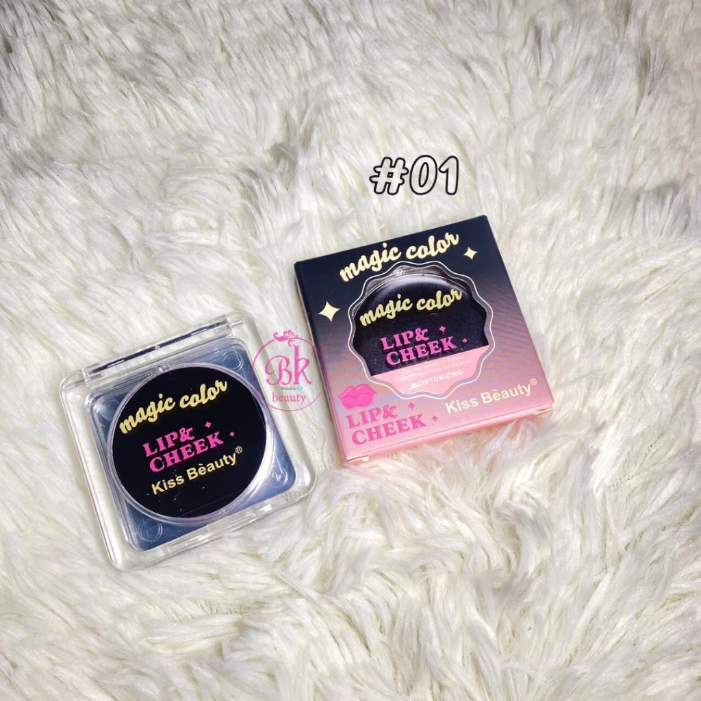 83197-03 สุ่มสี  Kiss​ Beauty​ Magic​ Colors​ Lip&Cheek​ บลัชออน เนื้อเจลลี่บาล์ม​ ให้ความชุ่มชื้น98