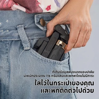 3in1 Mini ไม้เซลฟี่ ขยายได้ Grip Phone Tripod รีโมทบลูทูธในตัว Selfie Stick มีไฟLED สำหรับการถ่ายวิดีโอ Vlog